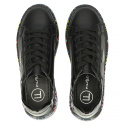 Skórzane sneakersy Filippo DP4480/23 BK MLT czarny