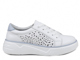 Skórzane sneakersy damskie Evento 24SP18-6880 biały