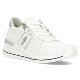 Skórzane sneakersy damskie Filippo DP6083/24 WH biały