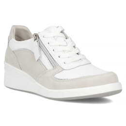 Skórzane sneakersy damskie Filippo DP6209/24 WH biały