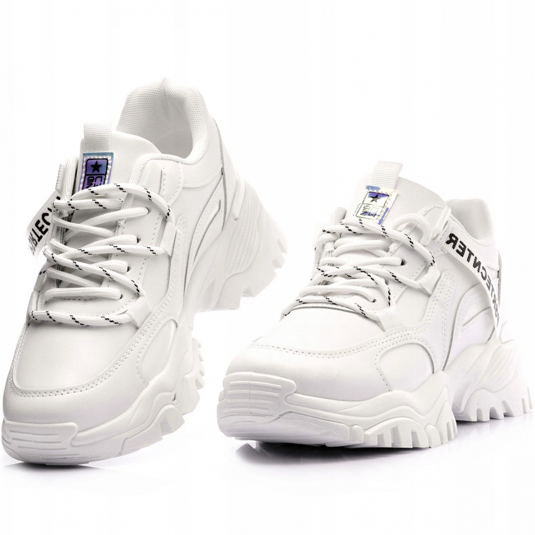 Buty sportowe Sneakersy NEWS 21SP26-3925 białe