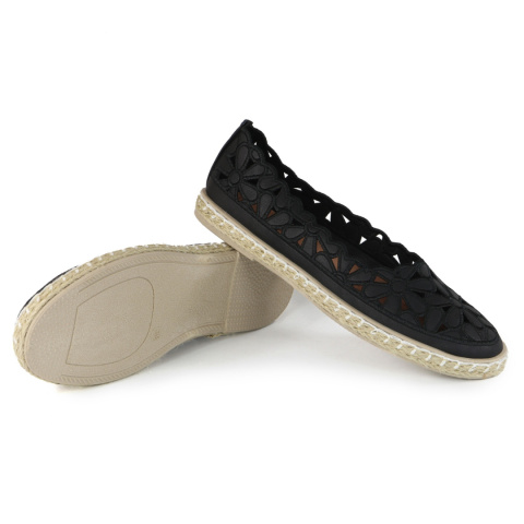 Espadryle Evento 3714-1 czarne