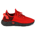 Sneakersy męskie Camo 7111-1 czerwony